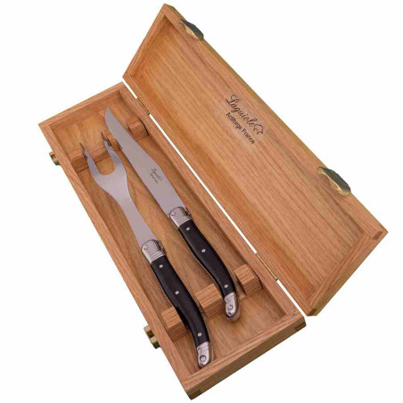 Black ABS Laguiole chopping set