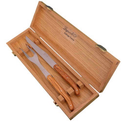 Laguiole olive wood chopping set