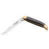 Personalised Laguiole knife in ebony and brass with engraving