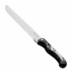 20 cm Laguiole Chef's Knife with Black Acrylic Handle and Bird Design