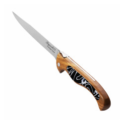 Laguiole universal kitchen knife bird with olive wood handle