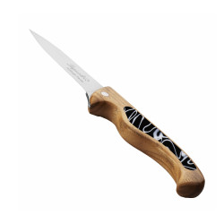 Laguiole paring kitchen knife bird with olive wood handle