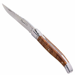 Laguiole knife with pearls on a walnut handle