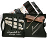 Folding Laguiole knife kit with corkscrew and 2 stainless steel bolsters