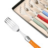 Set of 6 Laguiole forks in assorted colors