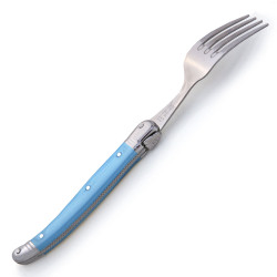 Coffret de  6 fourchettes Laguiole ABS de couleur bleue