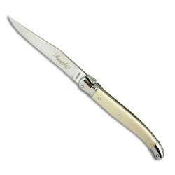 Laguiole steak knives ABS luxury white with micro-serrated-blade