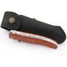 Laguiole liner lock rose wood + leather sheath