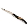 Laguiole Bird knife black wood and juniperus burl handle