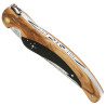 Laguiole bird knife ebony and olive wood handle with damascus blade