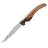 Laguiole bird damascus knife in olive wood and violet wood