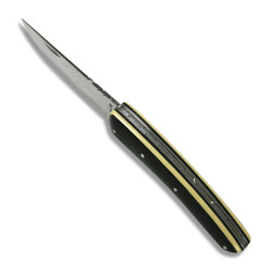 Thiers knife black and white paperstone handle