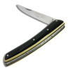 Thiers knife black and white paperstone handle