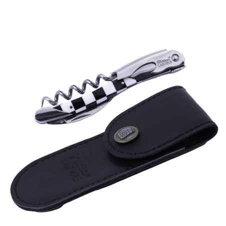 Wine opener Château-Laguiole Grand Cru black and white handle