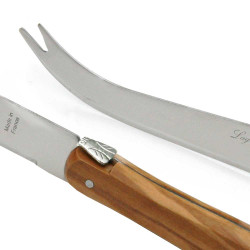 Laguiole cheese knife full handle in olive wood
