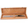 Laguiole bread knife black horn Handle with stainless steel bolsters