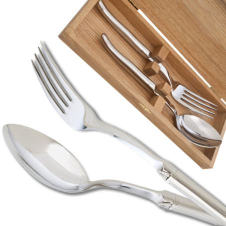 Prestige range Laguiole server set polished finish