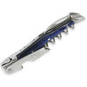 Wine opener Laguiole with blue acrylic glas handle