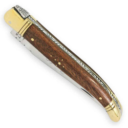 Laguiole knife palissander wood handle with sheath