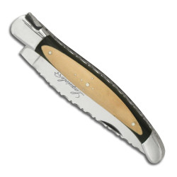 Laguiole knife with Ebony and Boxwood handle