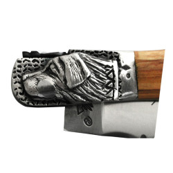 Laguiole dog's head with solid Sterling Silver