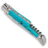 Laguiole knife with Turquoise handle, corkscrew