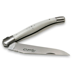 Laguiole knife white izmir handle