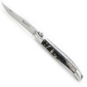 Heraldic lily Laguiole knife with full ram horn handle