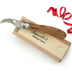 Mushroom Laguiole knife with wood pencil case