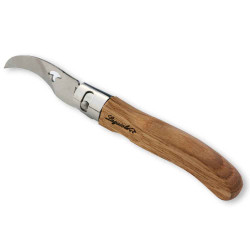 Mushroom Laguiole knife with wood pencil case