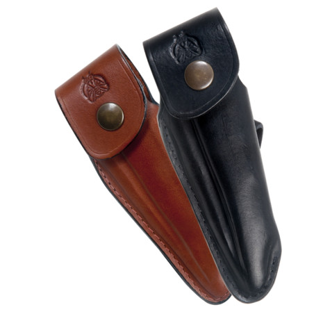 Shaped leather sheath for Laguiole