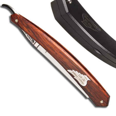 Celebration Silverwing 5/8, series-numbered razor, with “Silverwing” inlaid Cocobolo handle