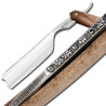 7/8 sculptured back razor engraved figure maple and maple silverwing