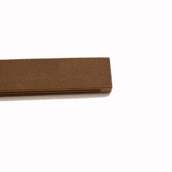 Razor paddle strop in wood and leather