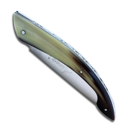 Monnerie knife tip of pale horn handle