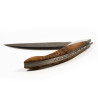 Monnerie knife thuya burl handle with Damascus blade