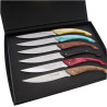 Set of 6 Monnerie knives tableware in assorted colors