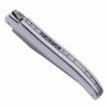 Laguiole aluminium knife with engraving on the back