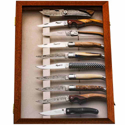 Wall-hanging 10 knives display